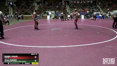 160 lbs Champ. Round 2 - RYAN PARKER, Montgomery Catholic Prep School vs DANIEL CHILDS, Saks Sr