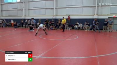 138-C lbs Consi Of 16 #1 - Cameron Timko, PA vs Lane Metcalf, WV