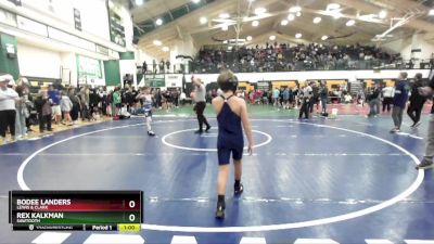 85 lbs Cons. Round 3 - Rex Kalkman, Sawtooth vs Bodee Landers, Lewis & Clark