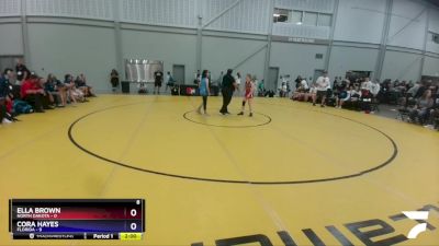 97 lbs Round 1 (6 Team) - Ella Brown, North Dakota vs Cora Hayes, Florida