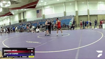 132 lbs Semifinal - Rodrigo Arceo, IL vs Braylan Cosper, TN