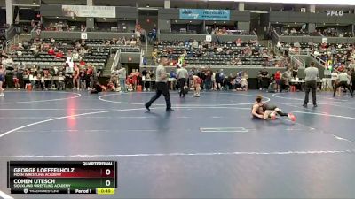 60 lbs Quarterfinal - George Loeffelholz, Moen Wrestling Academy vs Cohen Utesch, Siouxland Wrestling Academy