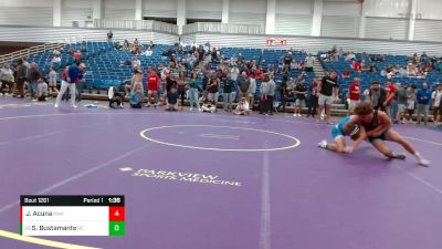 147 lbs Cons. Round 4 - Sam Bustamante, Bishop Chatard vs Jairo Acuna, Region Wrestling Academy