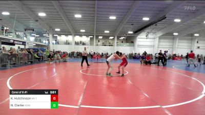 117 lbs Consi Of 8 #1 - Karlie Hutchinson, ME Trappers WC vs Nevaeh Clarke, None