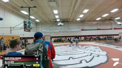 135-160 lbs Quarterfinal - Eli Olsen, Greybull Basin Athletic Club vs Alex Mcillwaine, North Big Horn Rams