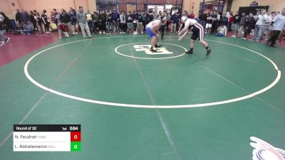 285 lbs Round Of 32 - Nathan Feudner, Concord vs Luc Abbatemarco, Hall