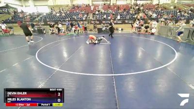 106 lbs Cons. Round 3 - Devin Ehler, IL vs Miles Blanton, NM