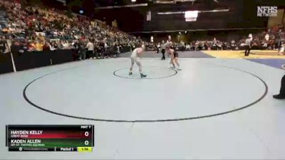 5A - 132 lbs Champ. Round 1 - Kaden Allen, OP-St. Thomas Aquinas vs Hayden Kelly, Great Bend