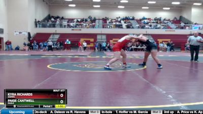 165 lbs Semifinal - Kyra Richards, Nampa vs Paige Cantwell, Eagle