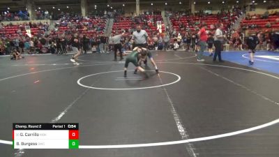 82 lbs Champ. Round 2 - Garin Carrillo, Wichita Blue Knights vs Brody Burgess, Derby Wrestling Club