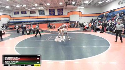 174 lbs Cons. Round 2 - John Sumner, Messiah College vs Owen Frizzell, Heidelberg University