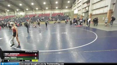 70 lbs 5th Place Match - Trey Anderson, Juab Wrestling Club vs Noah Yakich, Black Fox Wrestling Academy