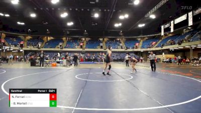 132 lbs Semifinal - Brayden Mortell, Lincoln-Way East vs Nathan Ferrari, Highlnd Park