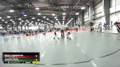 60 lbs Rd# 10- 4:00pm Saturday Final Pool - Brody Farrington, East Coast Elite vs Karson Waag, Oklahoma Outlaws Red