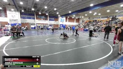 113 lbs Quarterfinal - Elijah Garcia, Apple Valley vs Angelo Gonzalez, Corona Del Mar