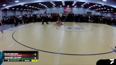 77 lbs Quarterfinal - Elijah Delong, Scanlan Wrestling Academy vs Gennaro Calvani, Cavalier Wrestling Club