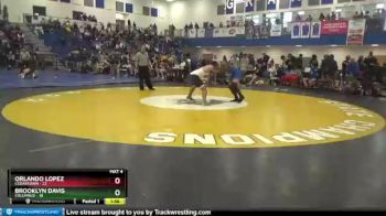182 lbs Semis & 1st Wb (8 Team) - Brooklyn Davis, Columbus vs Orlando Lopez, Cedartown