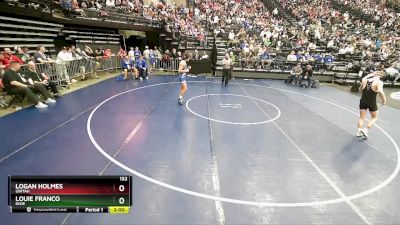 132 lbs Cons. Round 1 - Louie Franco, Dixie vs Logan Holmes, Uintah