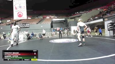 150 lbs Quarterfinal - Gabriel Lemos, Temecula Valley High School Wrestling vs Timothy Brand, Mad Dawg Wrestling Club