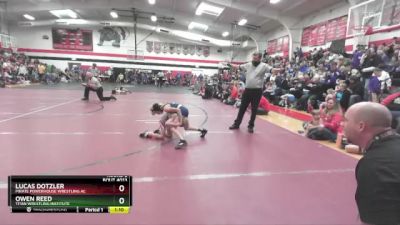 55-60 lbs Round 2 - Lucas Dotzler, Pirate Powerhouse Wrestling Ac vs Owen Reed, Titan Wrestling Institute