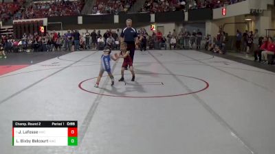 40 lbs Champ. Round 2 - Jayce Lafosse, Kalispell Wrestling Club vs Lyndon Bixby Belcourt, Heights Wrestling Club