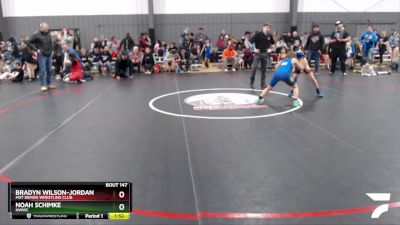 77 lbs Quarterfinal - Bradyn Wilson-Jordan, Mat Demon Wrestling Club vs Noah Schimke, NWWC