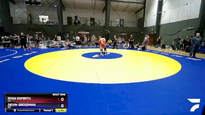 138 lbs Cons. Round 5 - Ryan Espiritu, CA vs Devin Grossman, MT