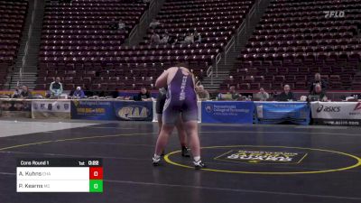 285 lbs Cons Round 1 - Avery Kuhns, Chambersburg vs Peyton Kearns, Mifflin County