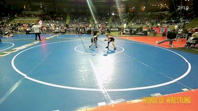 60 lbs Consi Of 8 #1 - Creek Cassity, Barnsdall Youth Wrestling vs Jaxon Huffman, Tulsa Blue T Panthers