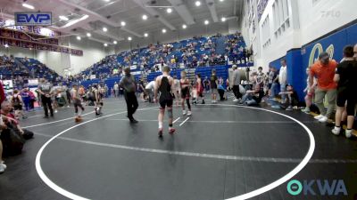 90 lbs Quarterfinal - Waylon Wright, Weatherford Youth Wrestling vs Barrett Johnson, Pauls Valley Panther Pinners