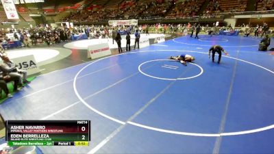 105 lbs Semifinal - Asher Navarro, Imperial Valley Panthers Wrestling vs Eden Berrelleza, Inland Elite Wrestling Club