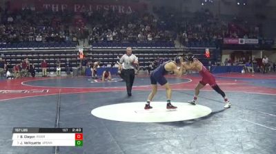 157 lbs Semifinal - Bryant Clagon, Rider vs Joseph Velliquette, Univ Of Pennsylvania
