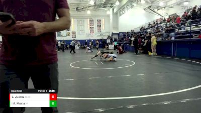 106 lbs 3rd Place Match - Angelique Mexia, Villa Park vs Lola Juarez, El Dorado