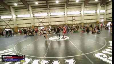 117 lbs Cons. Semi - Rhaychel Cole, WY vs Madalyn Deiter, MT