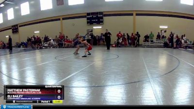 82 lbs Quarterfinal - Matthew Pasternak, Bulldog Premier Wrestling Club vs Eli Bailey, Contenders Wrestling Academy