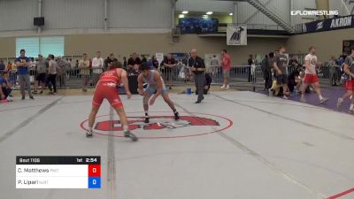 65 kg Consi Of 16 #2 - Cole Matthews, Pittsburgh Wrestling Club vs Peter Lipari, NJRTC