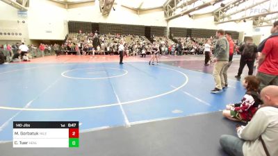 140-J lbs Semifinal - Matthew Gorbatuk, Yale Street vs Carson Tuer, Henlopen Hammers