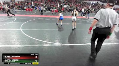 100 lbs Cons. Round 3 - Austin Voeltz, St. Croix Central vs Blake Champlin, LAW /TOMAH