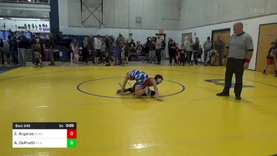 96 lbs Consi Of 16 #2 - Zanetos Argeras, Gladiators vs Alexander DePratti, KT Kidz