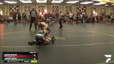 138 lbs Semifinal - Joseph Dolci, Toms River Wrestling Club vs Justin Boone, Death Squad