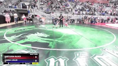 64 lbs Quarterfinal - Hartleigh Block, MT vs Hanna Lollis, OK