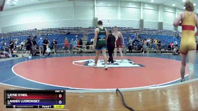 195 lbs Champ. Round 1 - Layne O`Neil, MI vs Landen Ludrowsky, OH