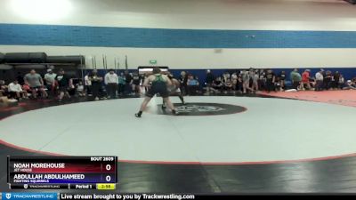 215 lbs Quarterfinal - Noah Morehouse, Jet House vs Abdullah Abdulhameed, Fighting Squirrels