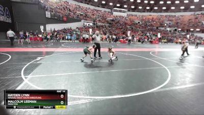 120 lbs Cons. Round 4 - Hayden Lynn, Wausau West Youth Wrestling vs Malcolm Leeman, Shiocton