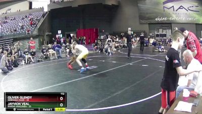 112 lbs Finals (8 Team) - Oliver Glendy, Nebraska Maize vs Jayvion Veal, Kansas Anaconda