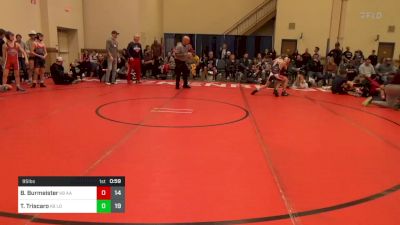 95 lbs Rr Rnd 5 - Brooks Burmeister, All American K-8 vs Teo Triscaro, Louisville WC K-8