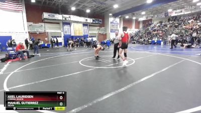 126 lbs Champ. Round 2 - Manuel Gutierrez, Selma vs Axel Lauridsen, Corona Senior