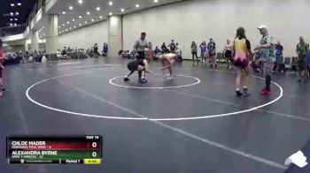 145 lbs Round 8 (10 Team) - Alexandra Byrne, Iowa T-Wrecks vs Chloe Mader, Nebraska Tidal Wave