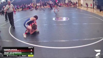 90 lbs Round 2 (6 Team) - Henry Golembiewski, Alabama Elite vs Hudson McFate, South Paulding Jr Spartans