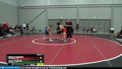 132 lbs Placement Matches (8 Team) - Brock Bobzien, California vs Rhett Koenig, Wisconsin